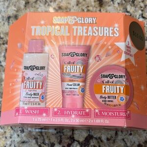 NWT Soap & Glory Call of Fruity Bath Set - Tropical Treasures